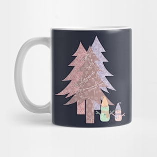 three trees - snowmen - just Mug